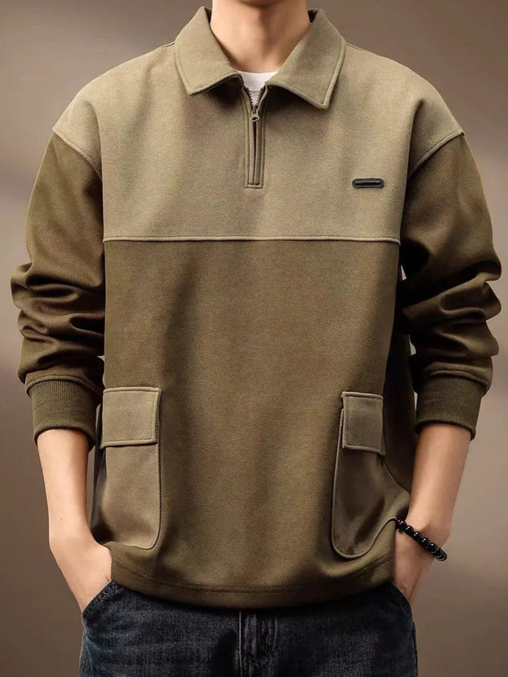 Herren Modischer Sweatshirt mit Reißverschluss