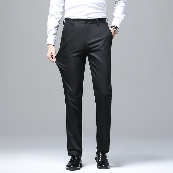 Herren Elegante Slim‑Fit Chino‑Hose mit Bügelfalte und Stretchkomfort Drune