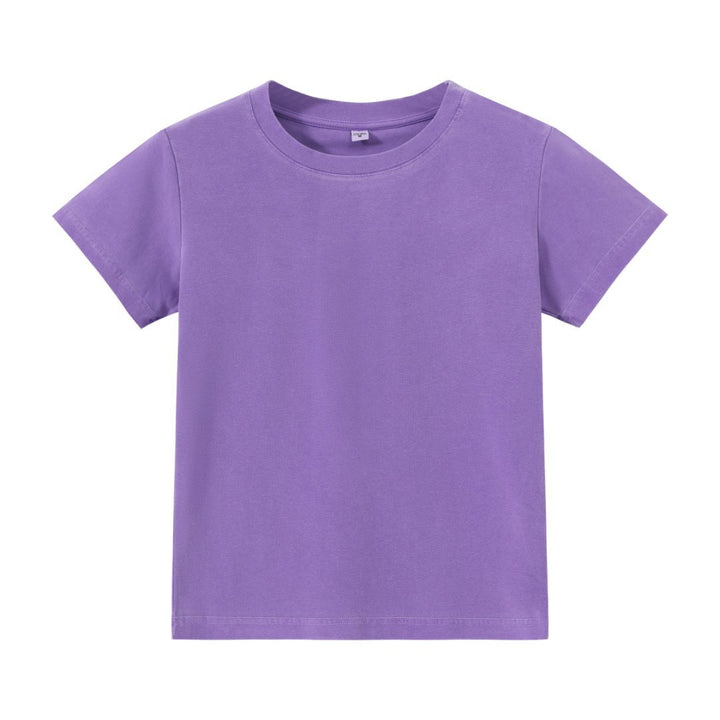 Drune | Schillerndes altes kurzes T-Shirt mit Färbung