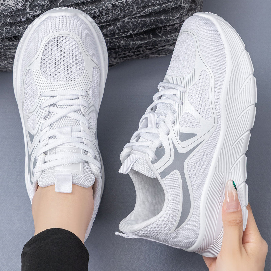 Damen Sportliche Laufschuhe mit atmungsaktivem Mesh-Obermaterial und gepolsterter Sohle Drune