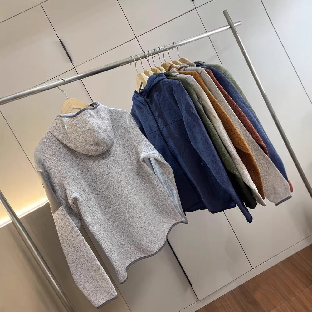 Damen Funktionsjacke mit atmungsaktiver Kapuze und seitlichen Reißverschlusstaschen Drune