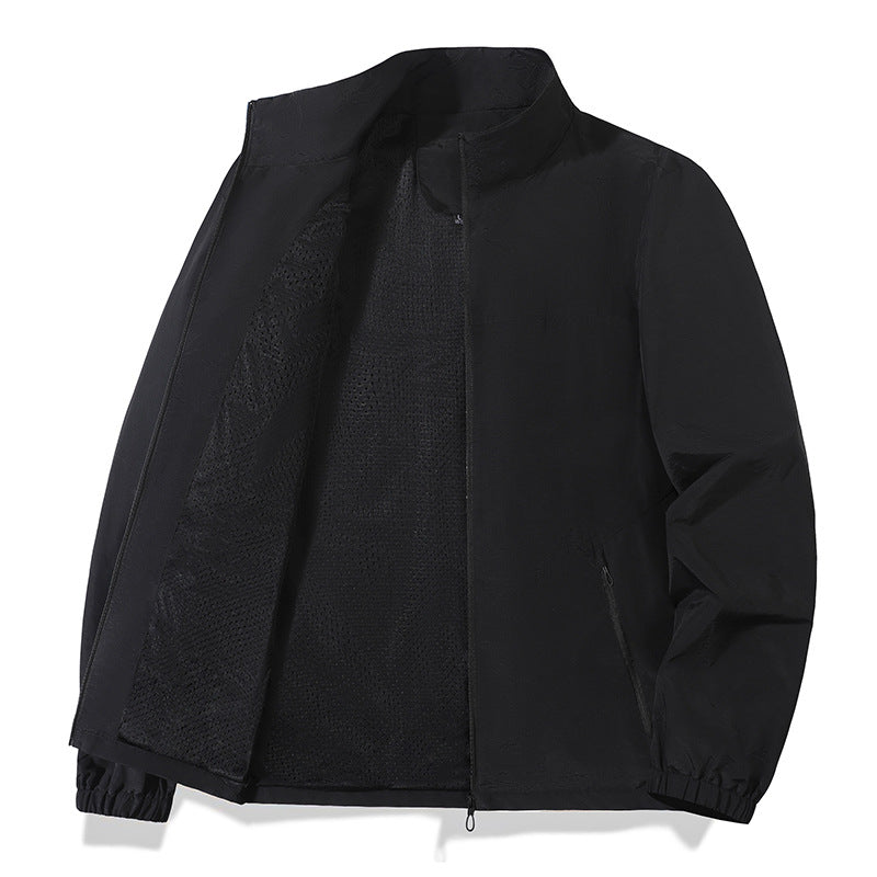 Herren Leichte Übergangsjacke mit hohem Kragen und praktischen Taschen Drune