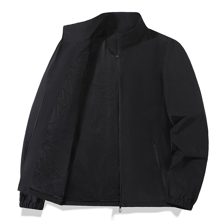 Herren Leichte Übergangsjacke mit hohem Kragen und praktischen Taschen Drune
