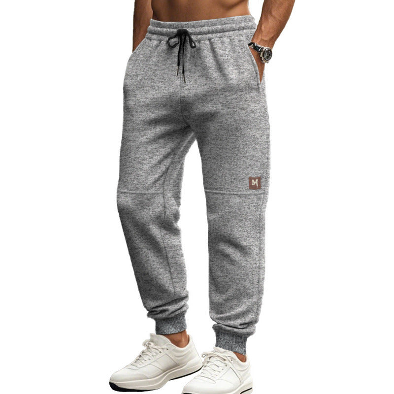 Herren moderne Jogginghose mit elastischem Bund und seitlichen Taschen Drune