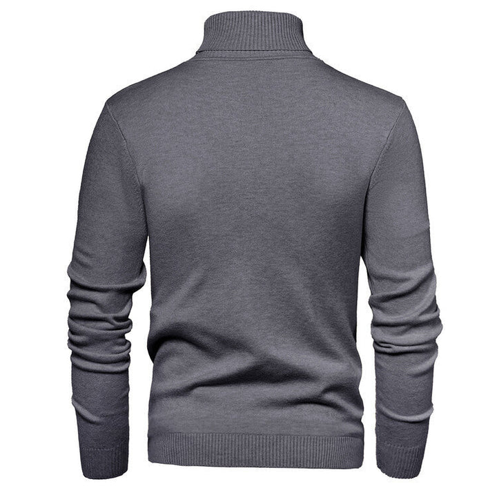 Herren eleganter Rollkragenpullover aus feiner Merinowolle Drune