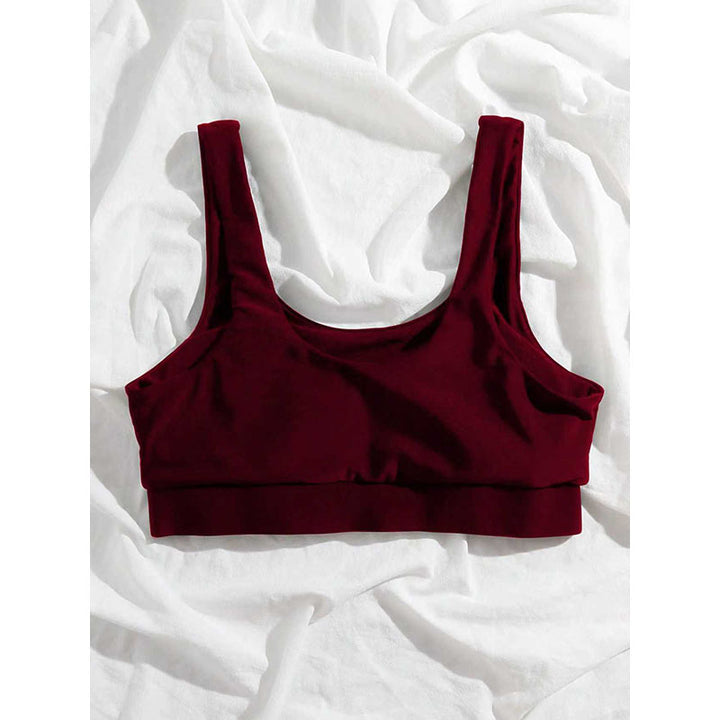 Damen Sportliches Crop-Top Drune