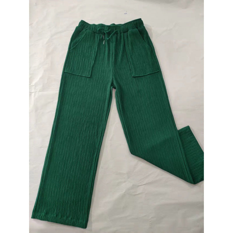 Damen Bequeme Sommerhose mit weit geschnittenem Bein und praktischen Taschen Drune