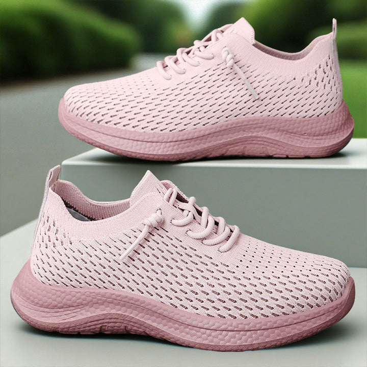 Herren nan atmungsaktiver Strick-Slip-On Sneaker mit sockenähnlichem Schaft, asymmetrischer Zier-Schnürung und stoßdämpfender Ortholite-Einlegesohle Drune