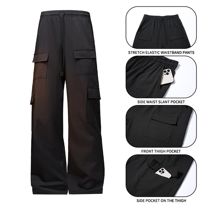 Herren Modische Cargo-Hosen mit elastischem Bund und praktischen Taschen Drune