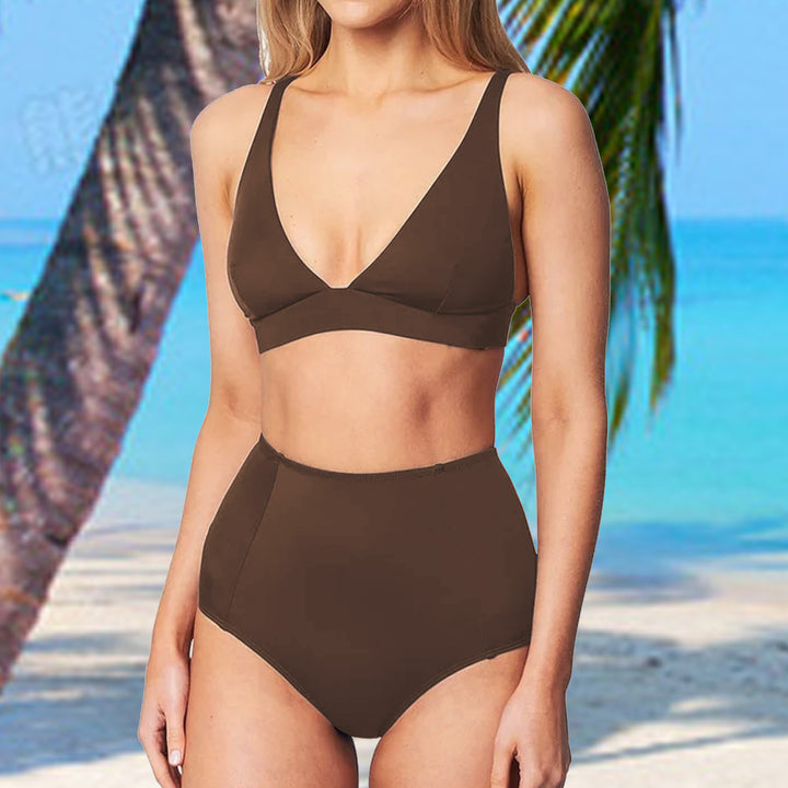 Damen Hochgeschnittener Bikini mit vorteilhaftem Schnitt Drune