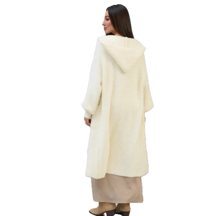 Damen Eleganter Lange Strickmantel Drune