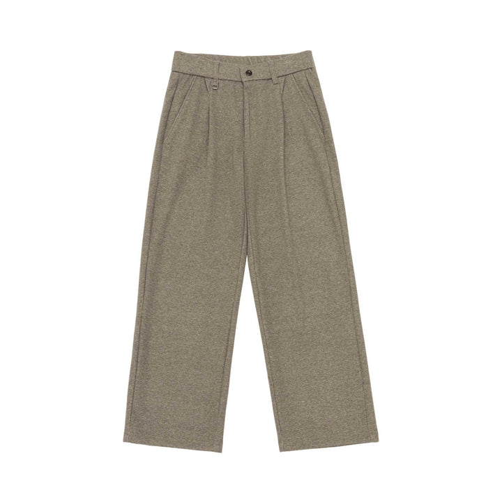 Damen Hochtaillierte Bundfalten-Jerseyhose mit weitem Bein Drune