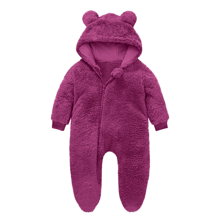Kleinkind Fleece Overall mit Bärenohren Drune