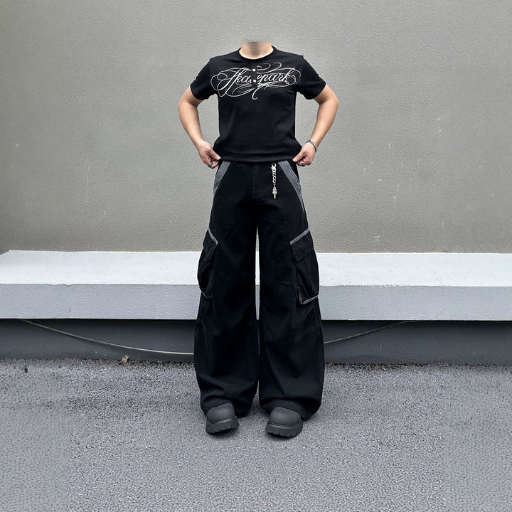Herren Modische Baggy Cargo-Hose Drune