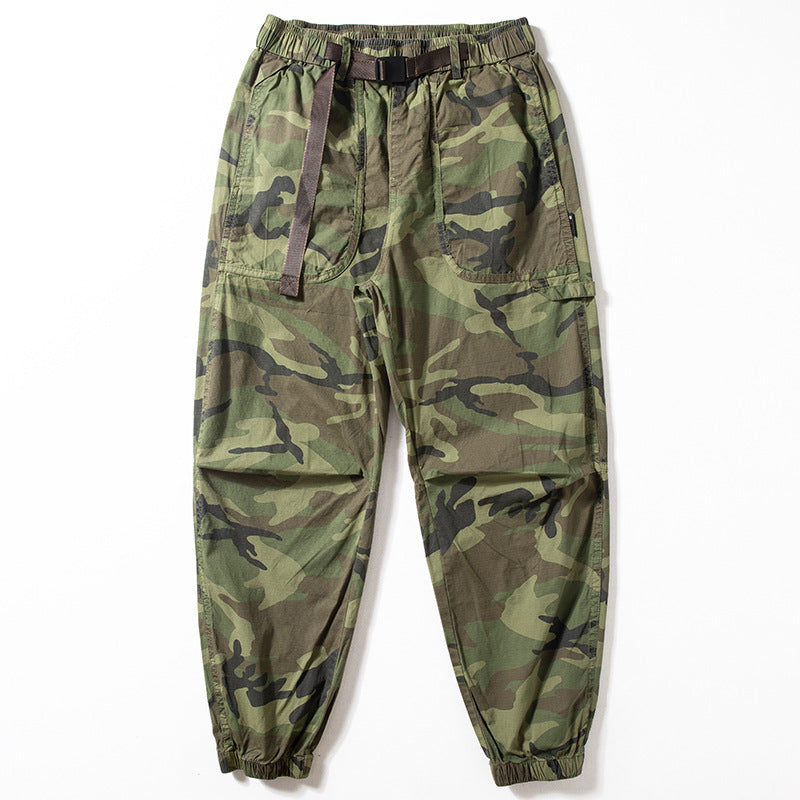 Herren Camouflage Cargo-Hose mit elastischem Bund Drune