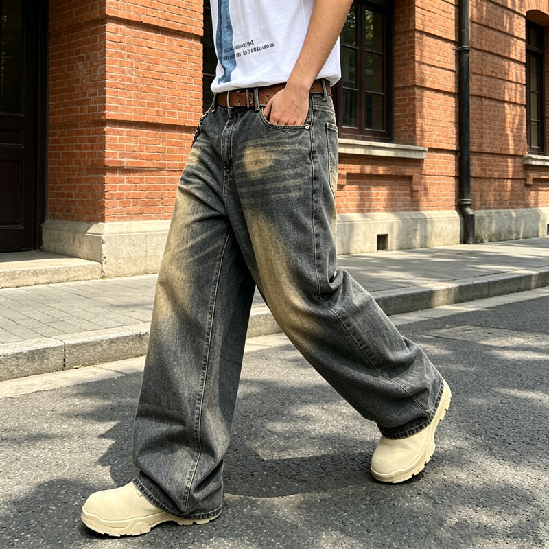 Herren Bequeme Weit geschnittene Jeans Drune