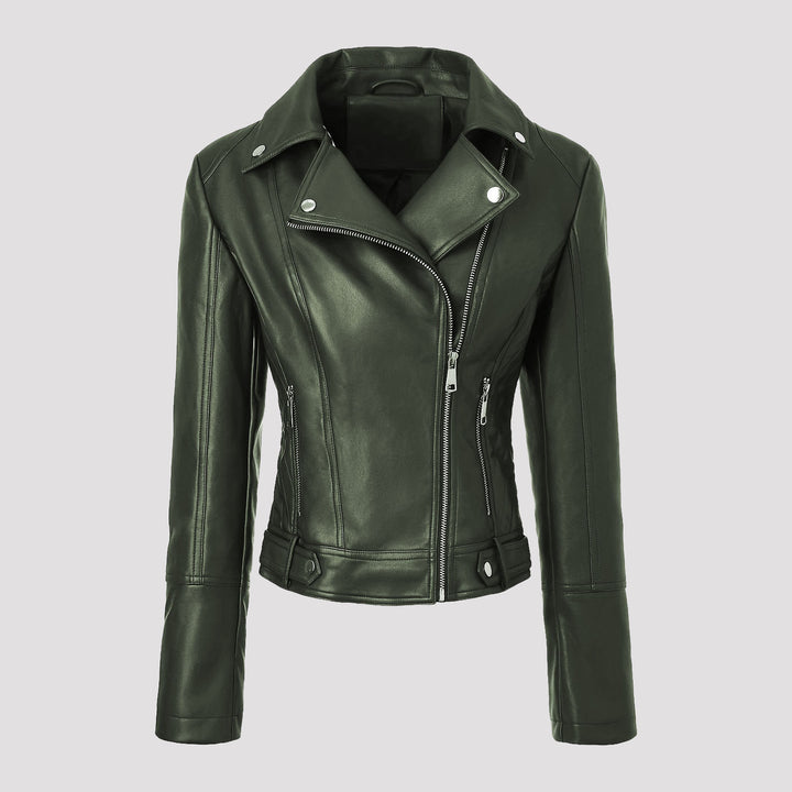 Damen Klassische Bikerjacke Drune