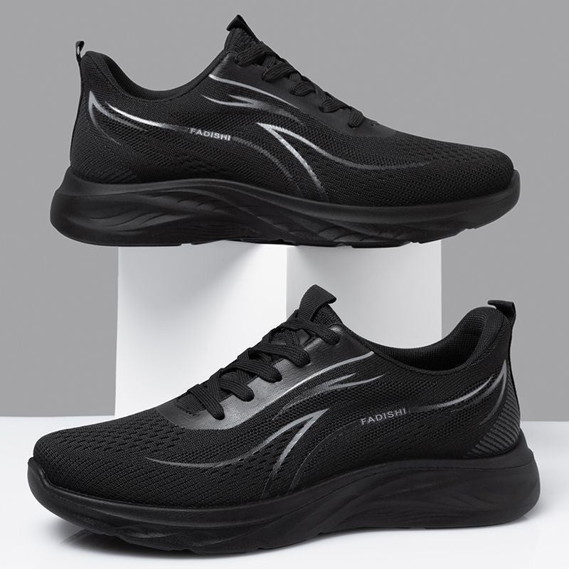 Herren Atmungsaktive Strick-Laufschuhe mit Komfortdämpfung und rutschfester Sohle Drune