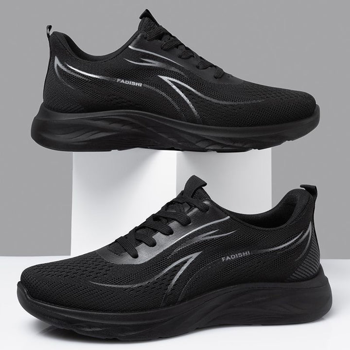 Herren Atmungsaktive Strick-Laufschuhe mit Komfortdämpfung und rutschfester Sohle Drune