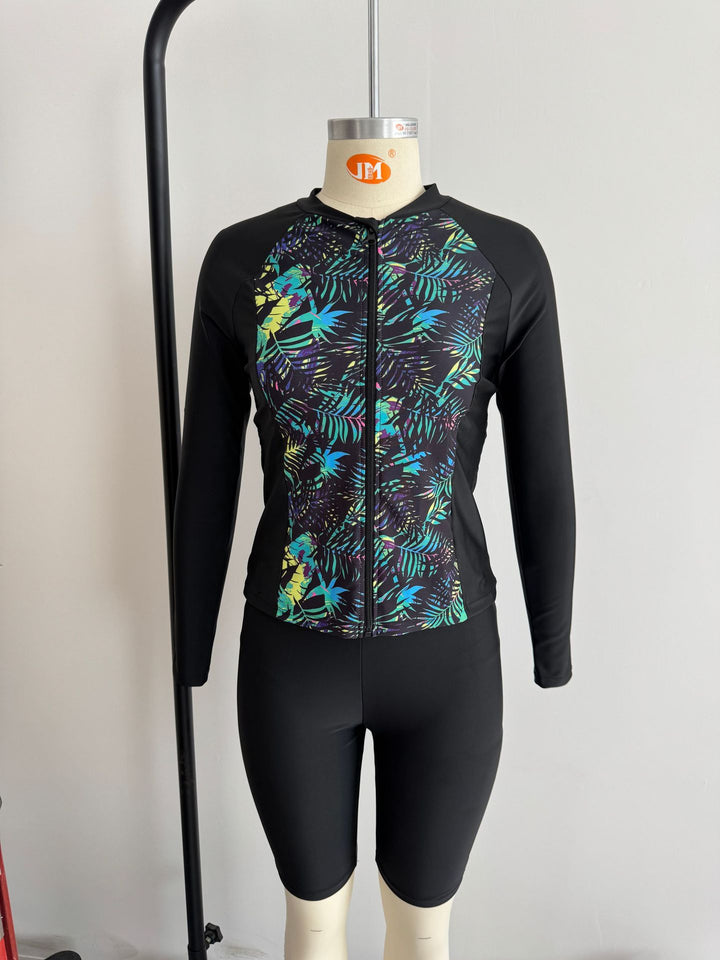 Damen Sportlicher Oberteil und Shorts Set Drune