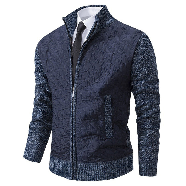 Herren Übergangsjacke mit hohen Kragen und gesteppter Innenseite Drune
