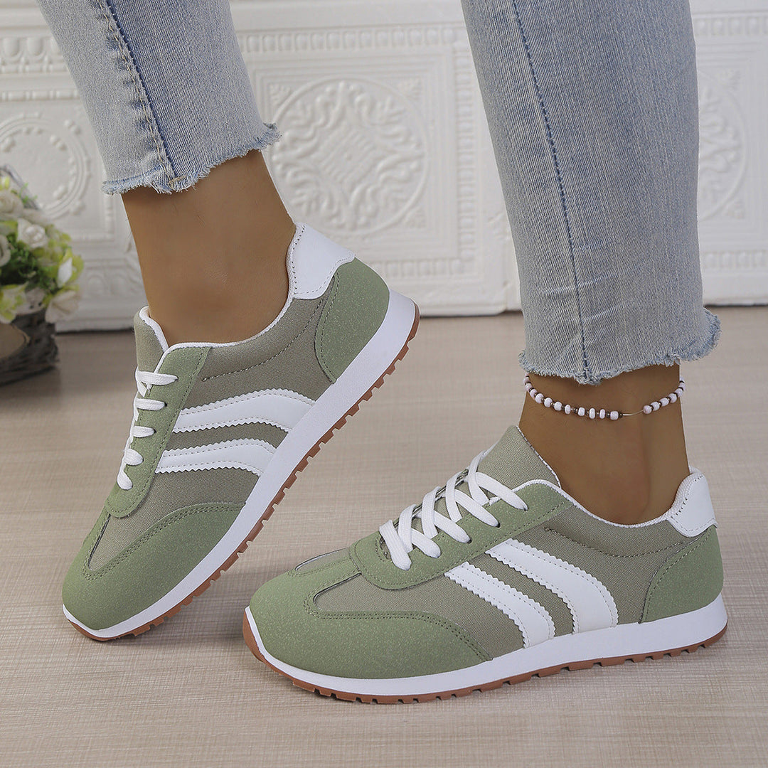 Damen Sportliche Freizeitsneaker mit praktischem Schnürverschluss Drune