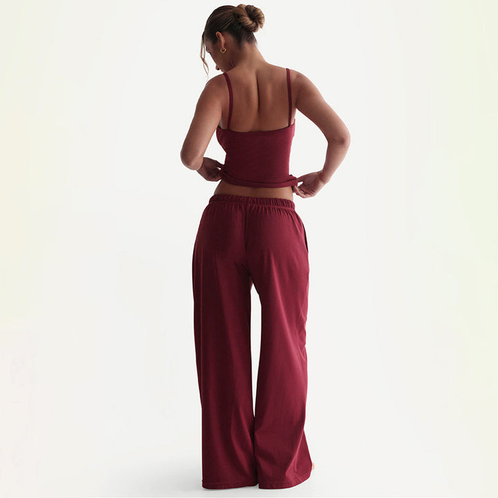 Damen Legere Lounge-Hose und Top Set Drune