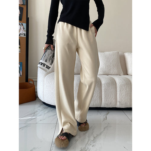Damen Lässig geschnittene High-Waist Hose Drune