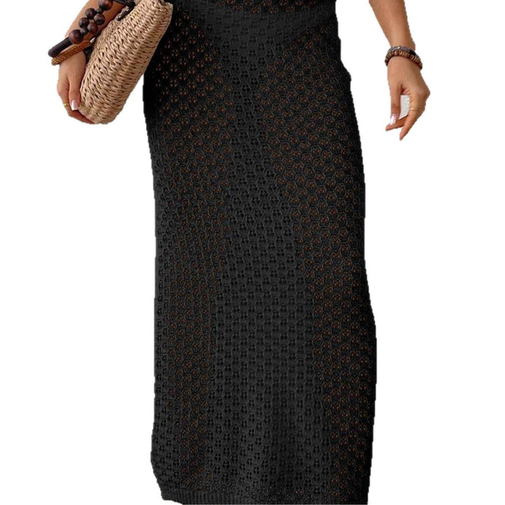 Damen Midikleid aus lockerem Häkelmaterial Drune