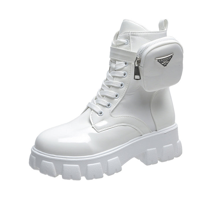 Damen Chunky Boots mit praktischem Seitentaschen-Design Drune