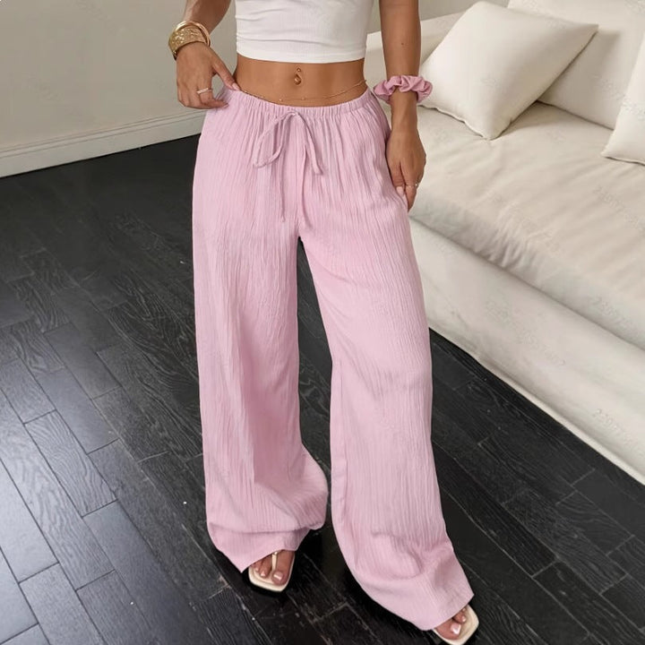 Damen weite Sommerhose mit Gummizug Drune