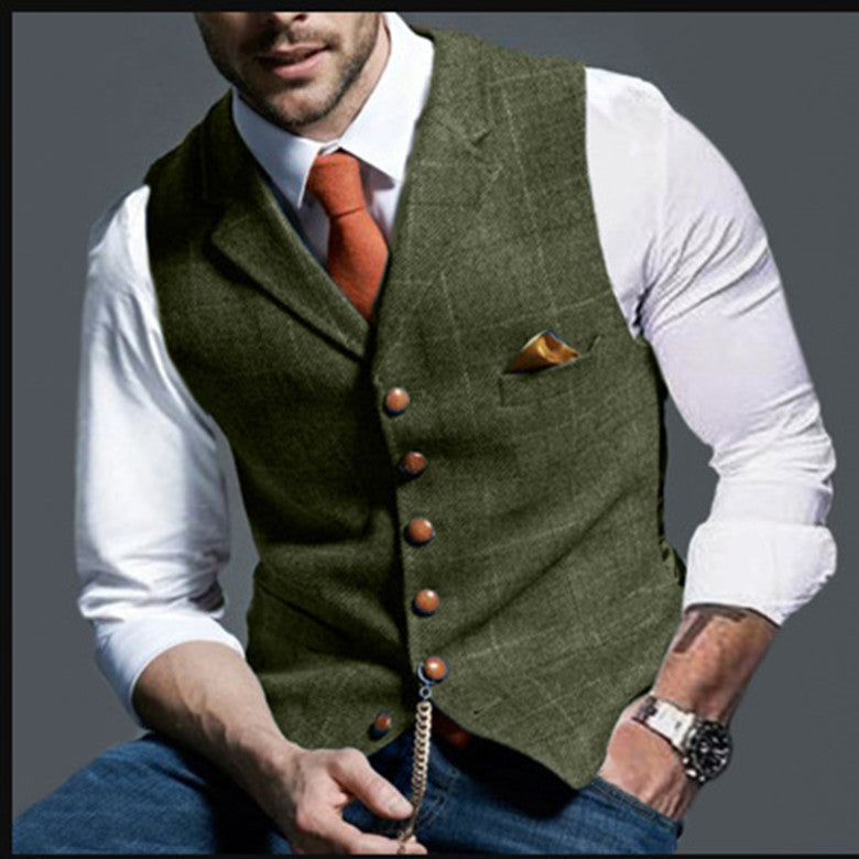 Herren elegante Weste Drune
