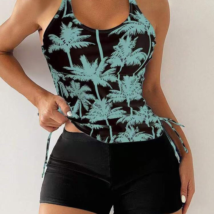 Femme Athletic Tankini Schwimmset mit verstellbaren Seitenschnüren Drune