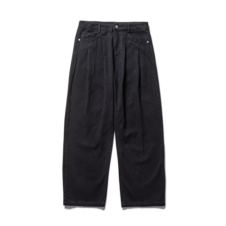 Herren Weite Bundfalten-Hose im Relaxed-Fit aus Baumwoll-Twill Drune