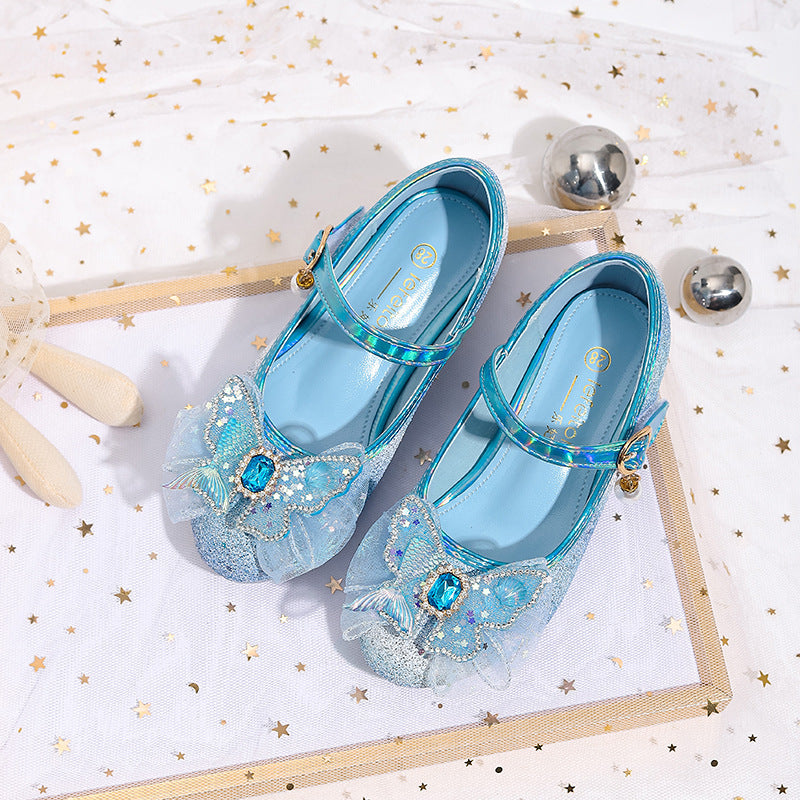 Damen Glitzernde Ballerinas mit Blumenmotiv Drune