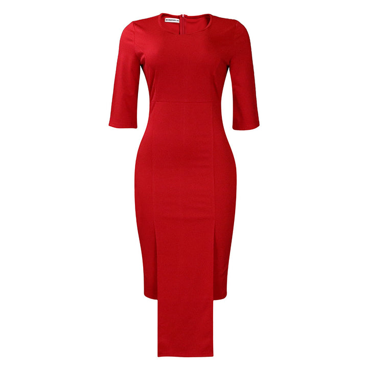 Damen Etuikleid mit innovativer Silhouette und eleganten Akzenten Drune