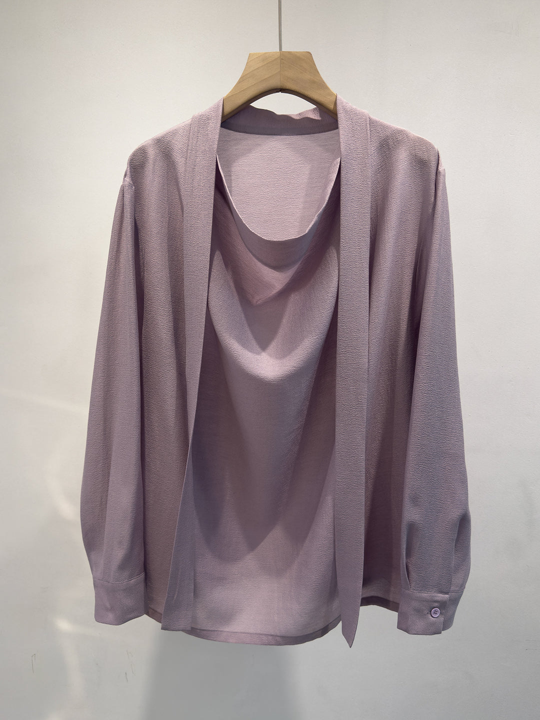 Damen Eleganter Drapierter Vordercardigan Drune
