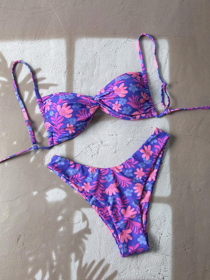 Damen Floral Bikini-Set Drune