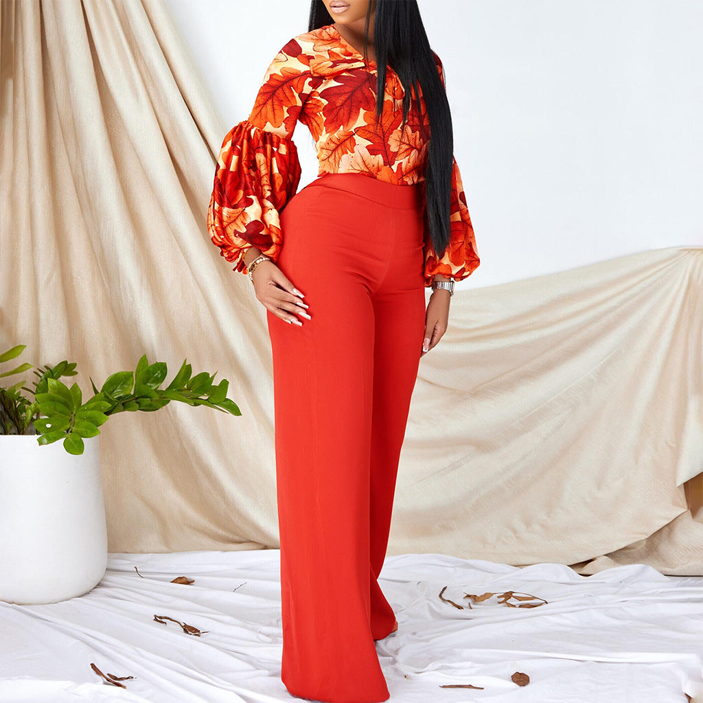 Damen Modischer Jumpsuit mit aufregendem Ärmeldesign Drune
