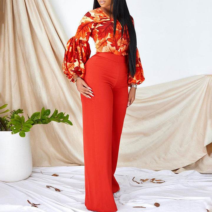 Damen Modischer Jumpsuit mit aufregendem Ärmeldesign Drune
