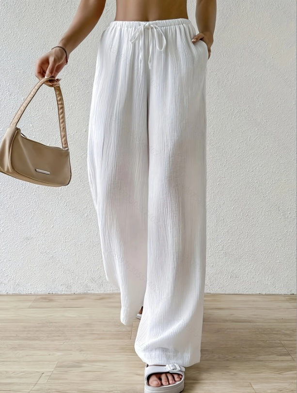 Damen weite Sommerhose mit Gummizug Drune