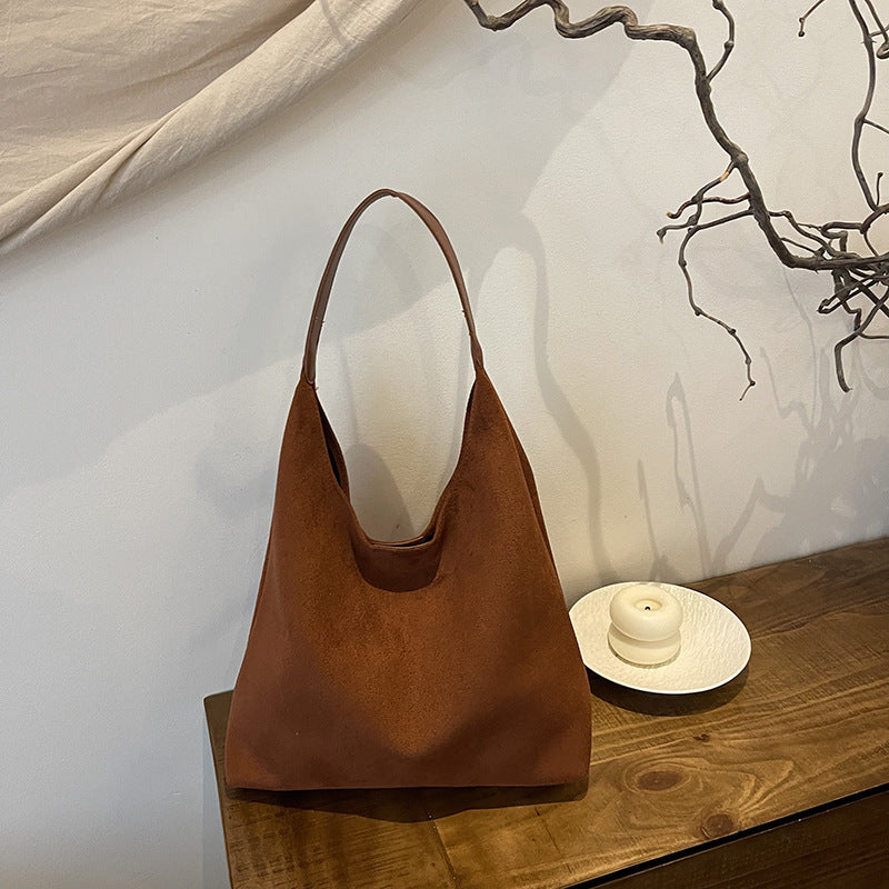 Damen Soft Suede Hobo Tasche Drune