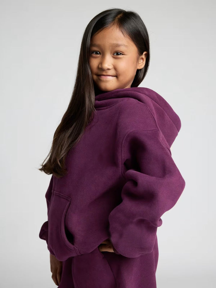 Damen oversized Kapuzenanzug aus weichem Fleece Drune