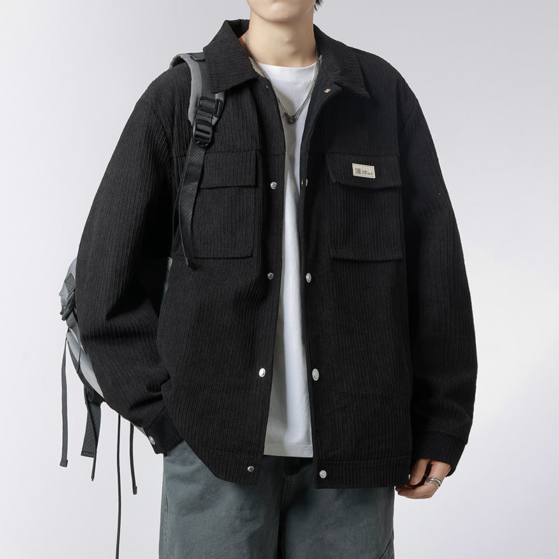 Herren Weiche Cordjacke mit Fleece-Futter Drune