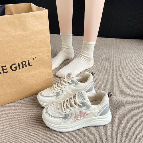 Damen Volumen‑Sneaker im Retro‑Chunky‑Design mit atmungsaktivem Mesh Drune