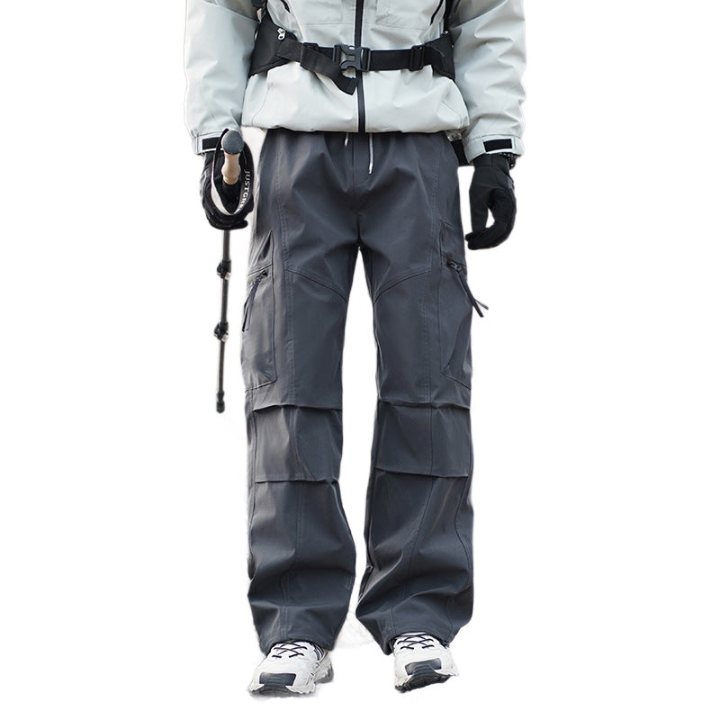 Herren Robuste wasserabweisende Trekkinghose mit Cargo-Taschen Drune