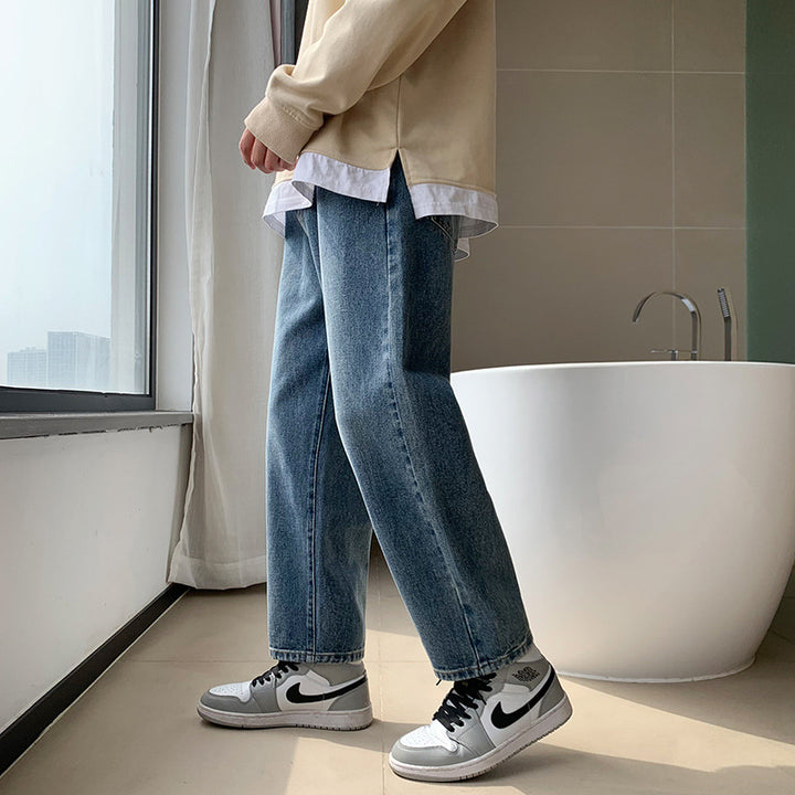 Herren Locker geschnittene Jeans Drune