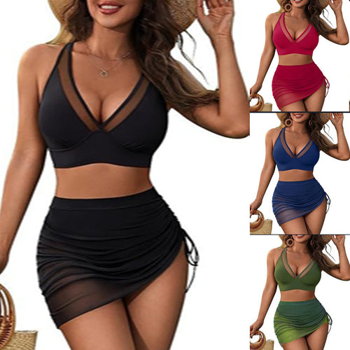 Damen Bikini-Set mit raffinierten Cut-Outs und modischem Leopardenmuster Drune