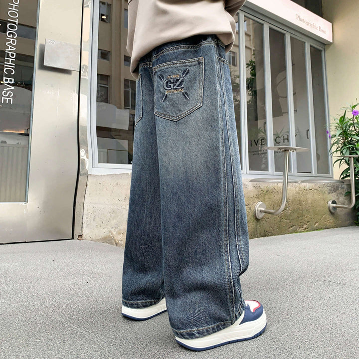 Unisex weite Cargo-Jeans im Streetwear-Style Drune