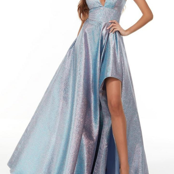 Damen Glamouröses Abendkleid mit seitlichem Schlitz Drune